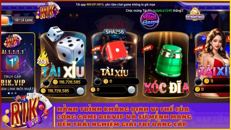 Hành trình khẳng định vị thế của cổng game Rikvip và sứ mệnh mang đến trải nghiệm giải trí đẳng cấp cho mọi người chơi