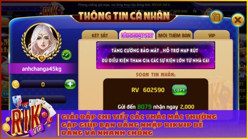 Giải đáp nhanh các thắc mắc thường gặp giúp bạn đăng nhập Rikvip dễ dàng và an toàn