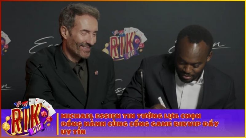 Michael Essien và Rikvip đồng hành kiến tạo chuẩn mực giải trí đẳng cấp quốc tế