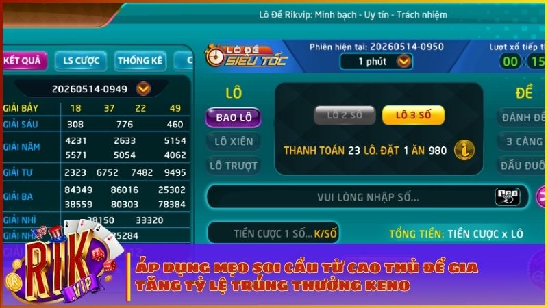 Hệ thống tự động phân tích kết quả kỳ quay trước hỗ trợ lô thủ soi cầu