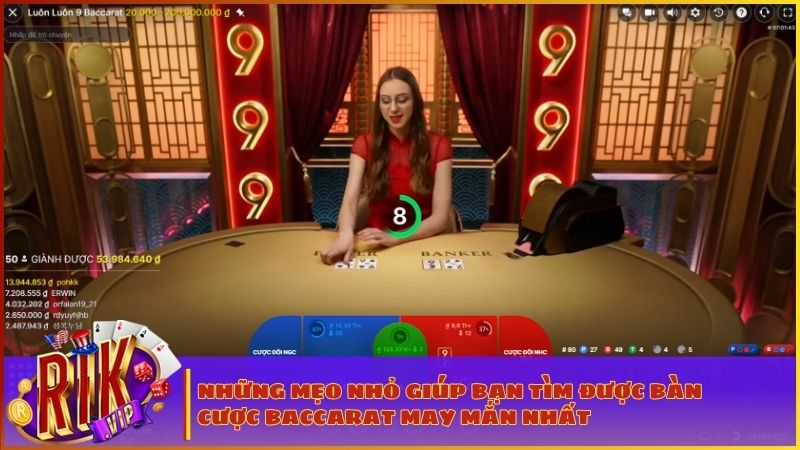 Lựa chọn sảnh cược Baccarat live phù hợp giúp bạn tối ưu hóa cơ hội chiến thắng