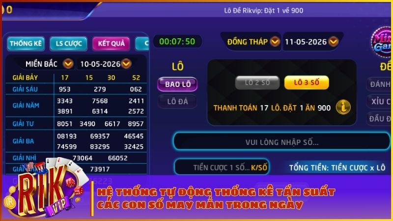 Công cụ phân tích kết quả xổ số thông minh tích hợp trên sảnh chơi